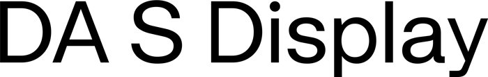 DA S Display font preview