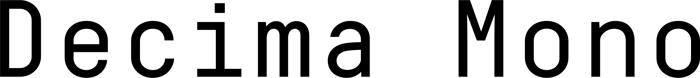 Decima Mono font preview
