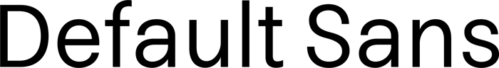 Default Sans font preview