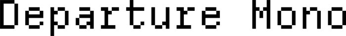 Departure Mono font preview