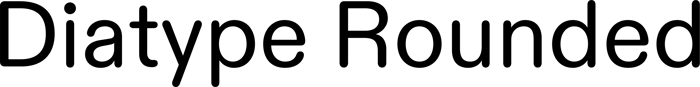 Diatype Rounded font preview