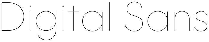Digital Sans font preview