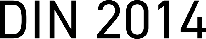 DIN 2014 font preview