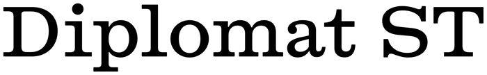 Diplomat ST font preview