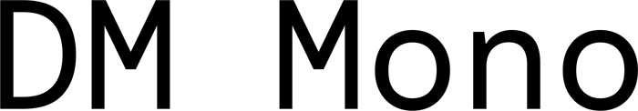 DM Mono font preview