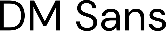 DM Sans font preview