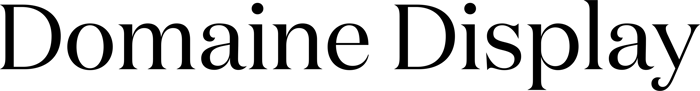 Domaine Display font preview