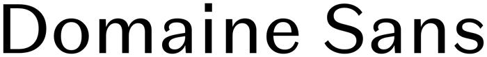 Domaine Sans font preview
