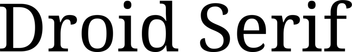 Droid Serif font preview