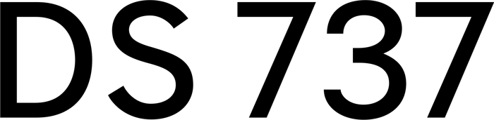 DS 737 font preview