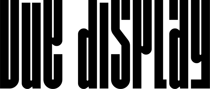 Düe display font preview