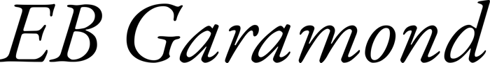 EB Garamond font preview