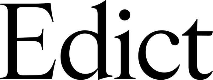 Edict font preview