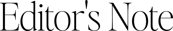 Editor's Note font preview