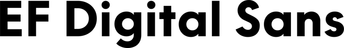 EF Digital Sans font preview