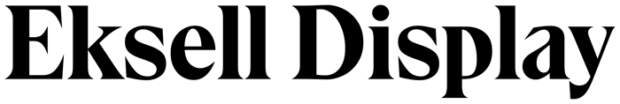 Eksell Display font preview