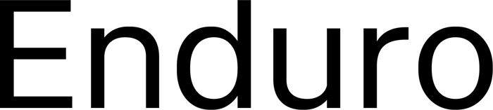 Enduro font preview