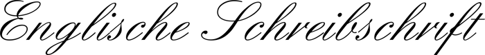 Englische Schreibschrift font preview
