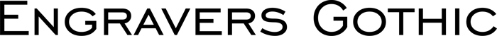Engravers Gothic font preview