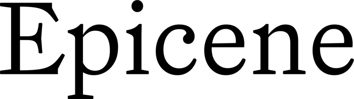 Epicene font preview