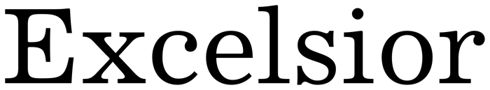 Excelsior font preview