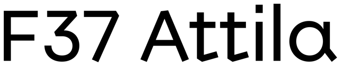 F37 Attila font preview