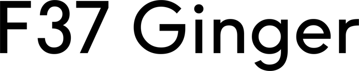 F37 Ginger font preview