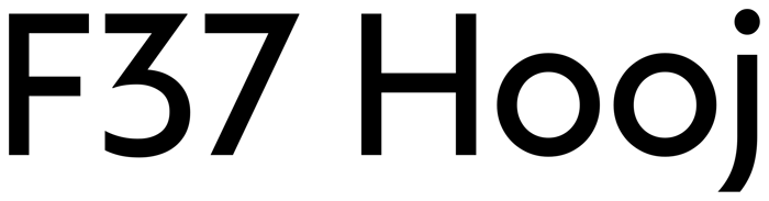 F37 Hooj font preview