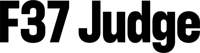 F37 Judge font preview