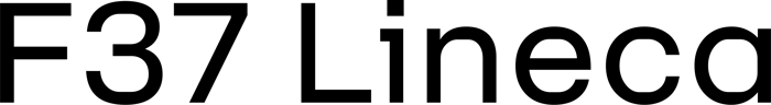 F37 Lineca font preview