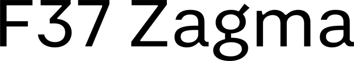 F37 Zagma font preview