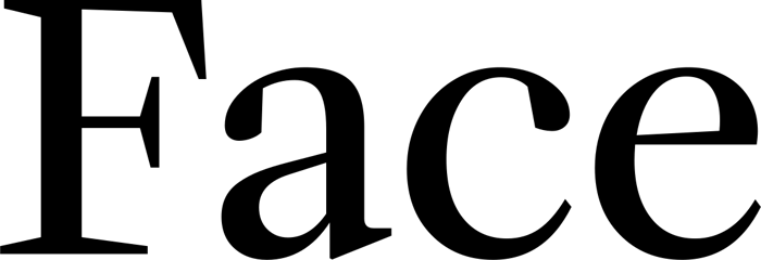 Face font preview