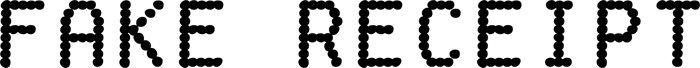 Fake Receipt font preview
