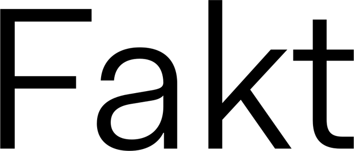 Fakt font preview