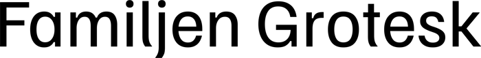 Familjen Grotesk font preview