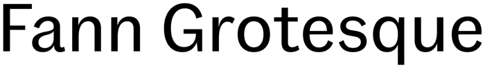 Fann Grotesque font preview