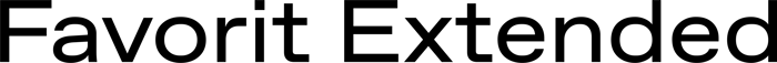 Favorit Extended font preview