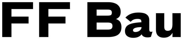 FF Bau font preview
