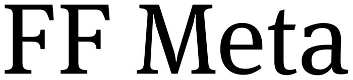 FF Meta font preview