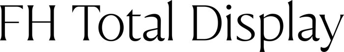 FH Total Display font preview
