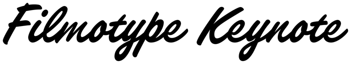 Filmotype Keynote font preview