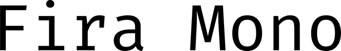 Fira Mono font preview