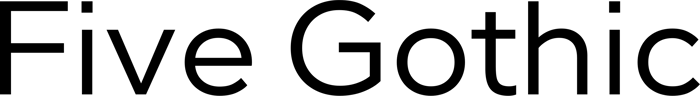 Five Gothic font preview