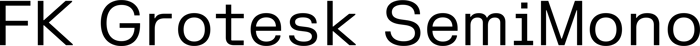 FK Grotesk SemiMono font preview