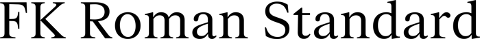 FK Roman Standard font preview