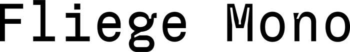 Fliege Mono font preview