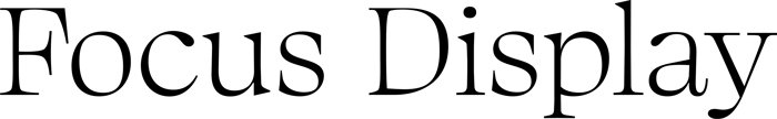 Focus Display font preview