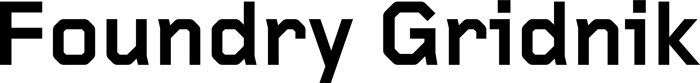 Foundry Gridnik font preview