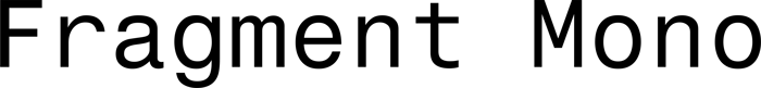 Fragment Mono font preview