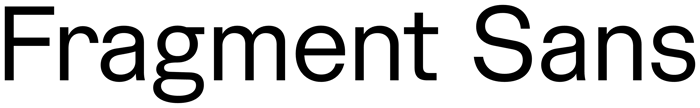 Fragment Sans font preview